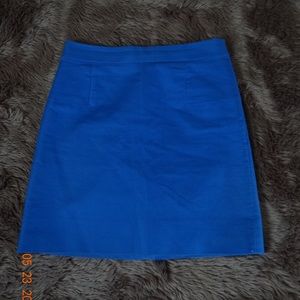J CREW WOMEN SKIRT  SIZE 2 COLOR BLUE